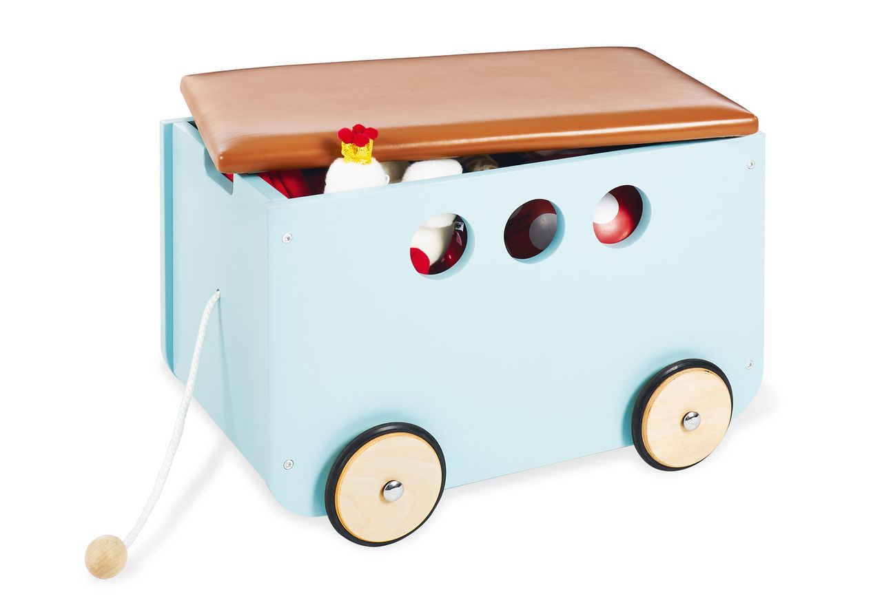 Pinolino Kinderträume Pinolino Spielzeugkiste mit Rollen Jim, mint