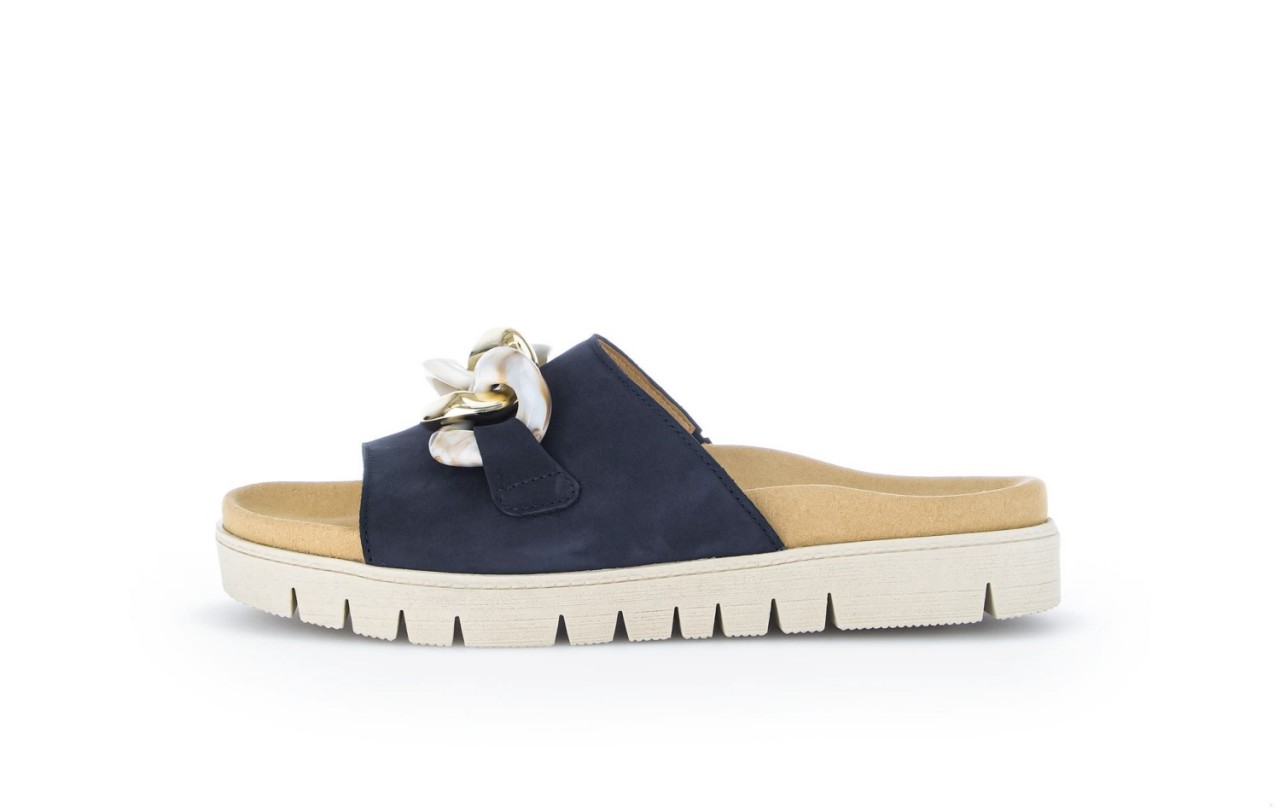 GABOR Sportliche Sandalen blau Gabor Fashion Pantoletten 23.743.16 blau