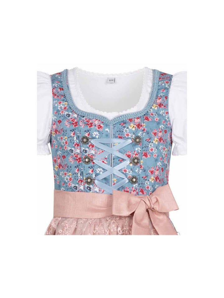 Nübler Kinderdirndl 3-teilig Jule in Blau günstig kaufen