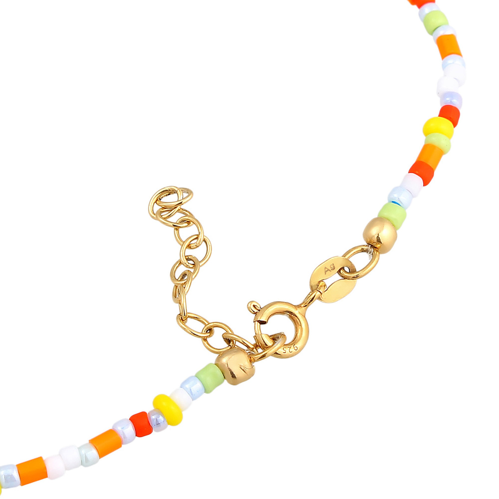 Elli Elli Bracelet de Cheville Femmes Bracelet de cheville Peace Symbole Perles de ver Bijoux
