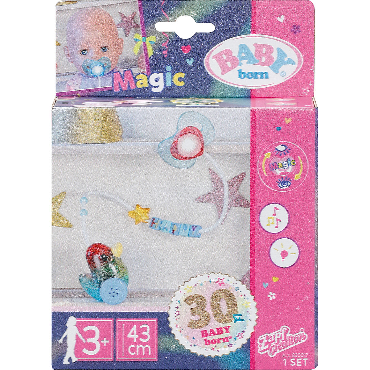 BABY born® Happy Birthday Interactive Magic Schnuller 43 cm