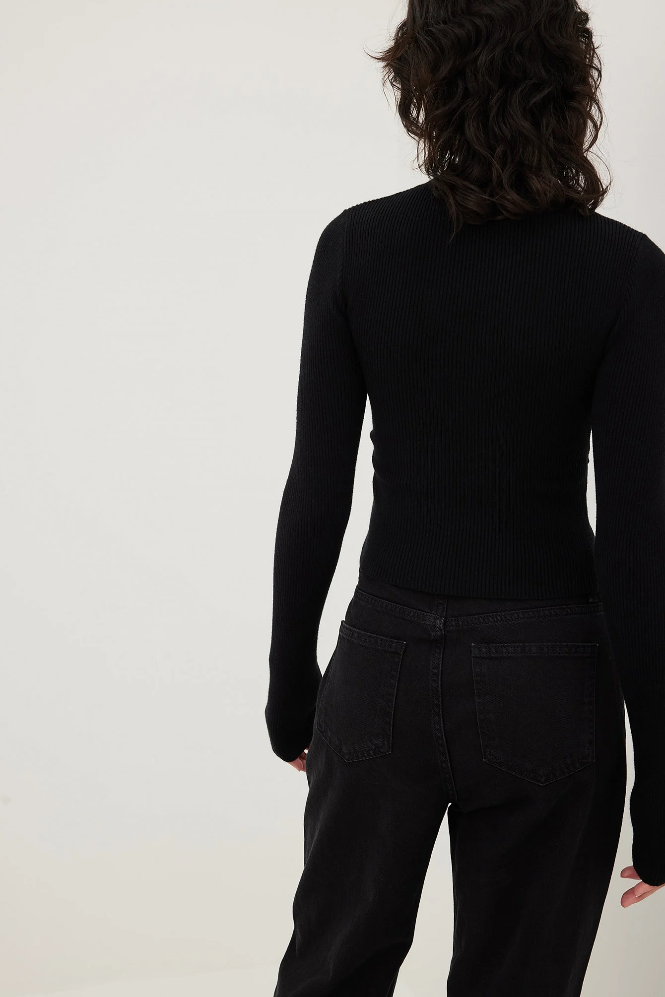 Strick-Top mit Cut-outs