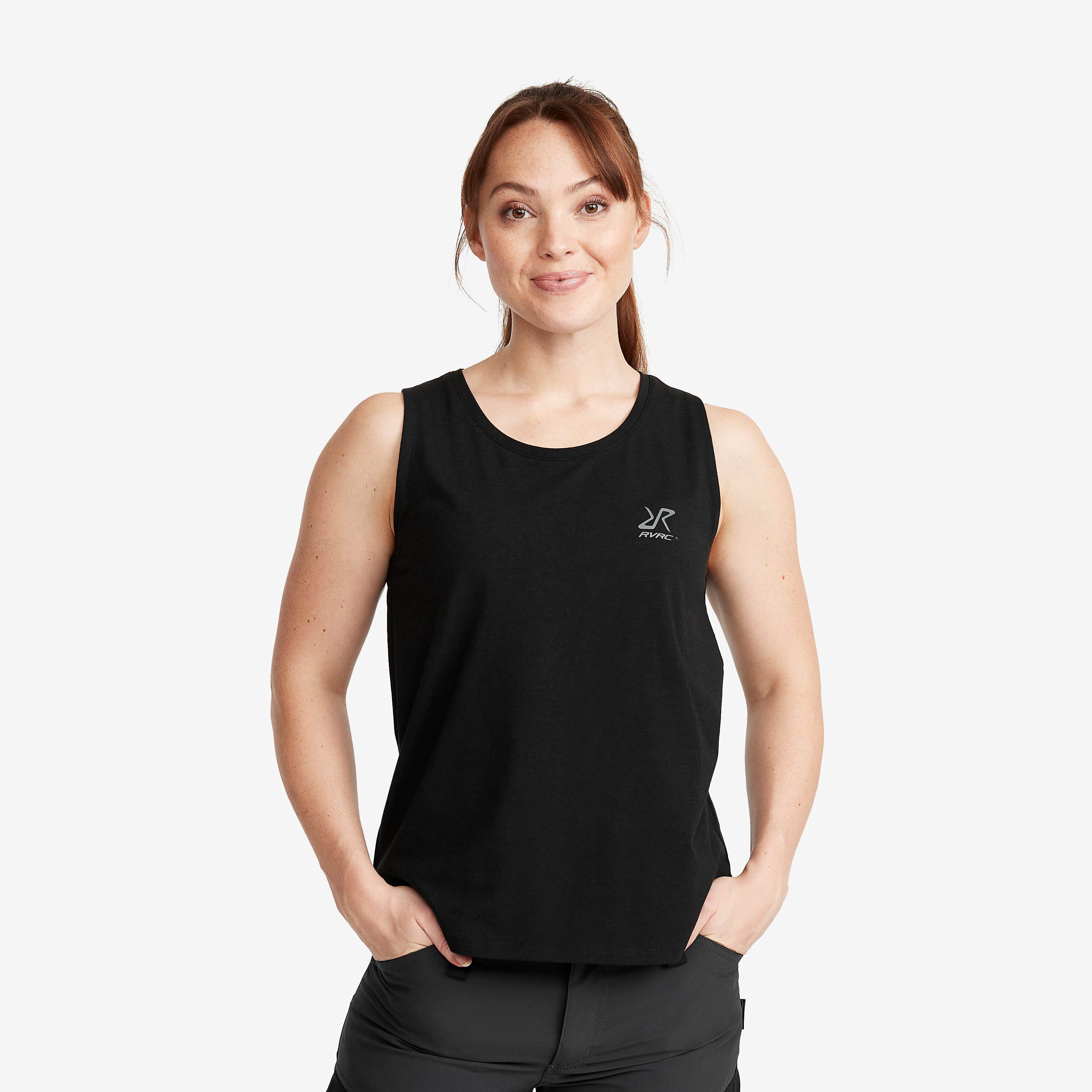 Soft Singlet Femme Black