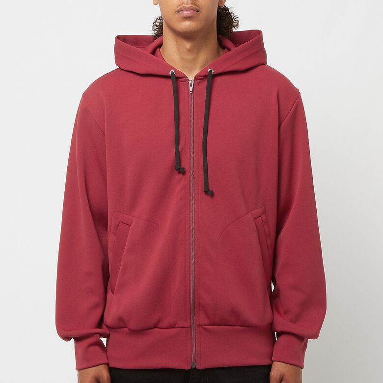 Comme des Garcons Play x The Artist Invader Hooded Zip Sweatshirt burgundy