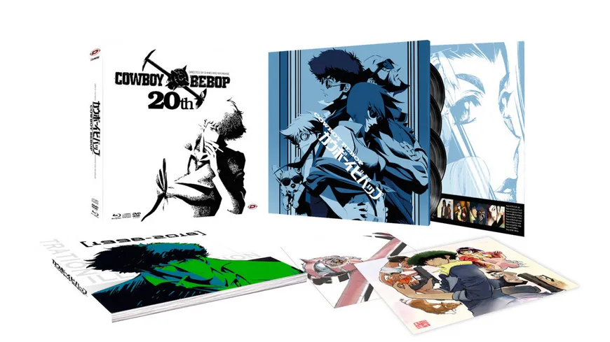 Cowboy Bebop - 20th Anniversary Komplettbox - White Vinyl - Gesamtausgabe (17 Discs) - Blu-ray+DVD+CD