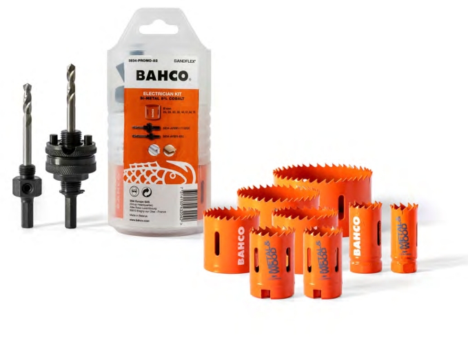 Sada dierových píl Bahco 3834-Promo-82 20/25/30/35/44/51/64/76 mm
