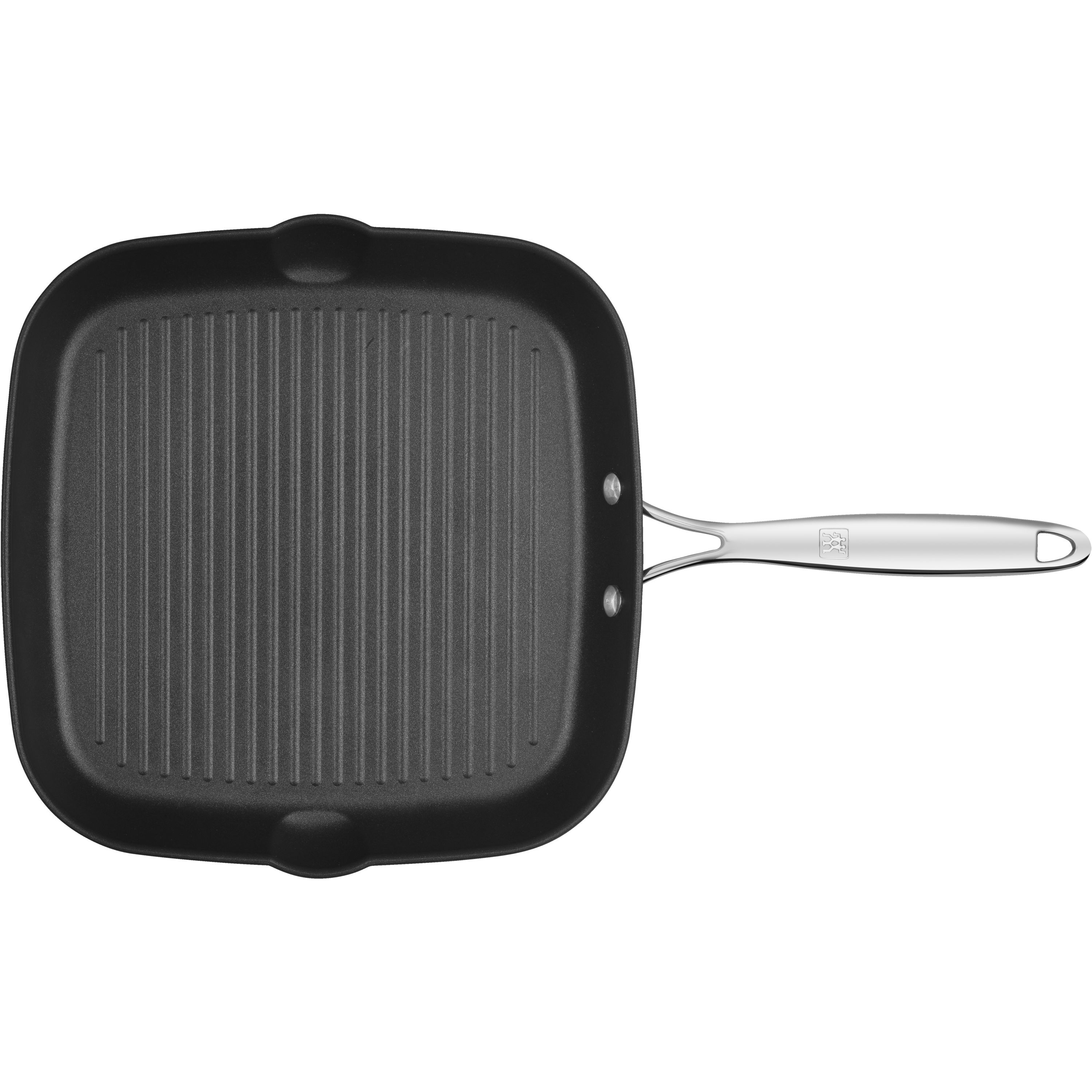 Grillpfanne 28 x 28 cm, Aluminium, Schwarz