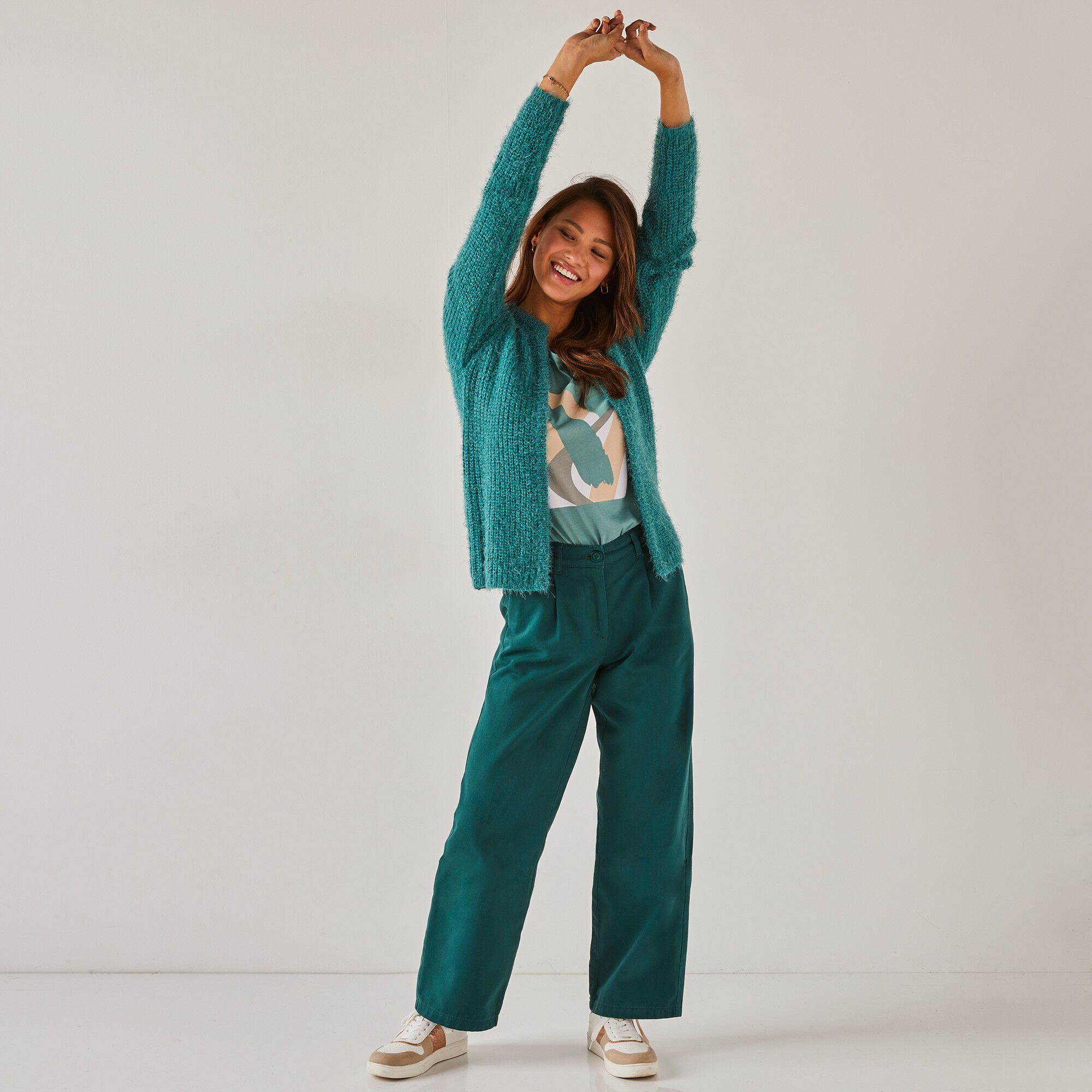Pantalon droit large, spéciale petites
