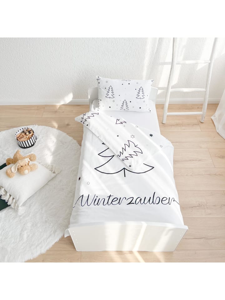 TRAUMHELDEN Baby Bettwäsche-Set Biber/Flanell 