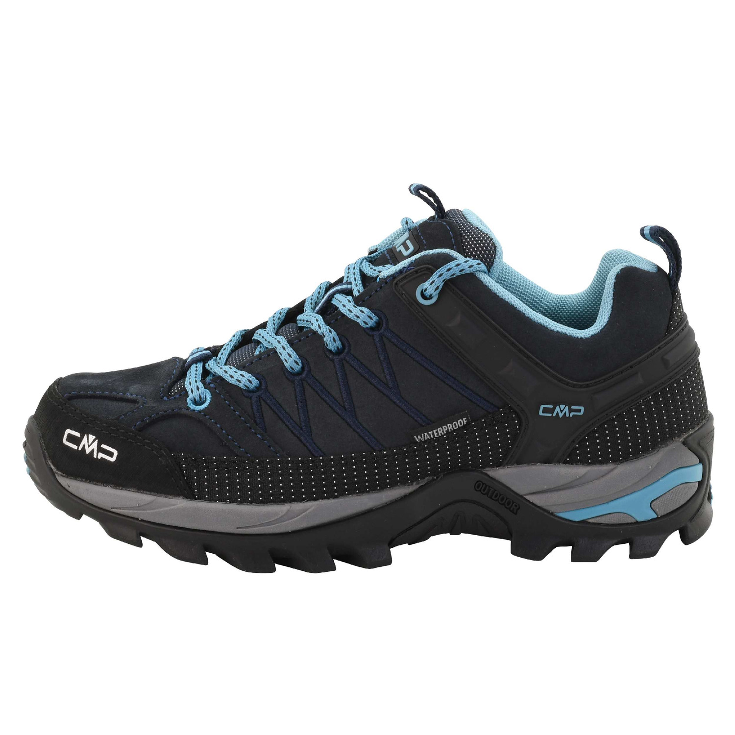 CMP Rigel Low Trekking WP 3Q13246, Trekkingschuhe, Damen, B.BLUE-CLOROPHILLA