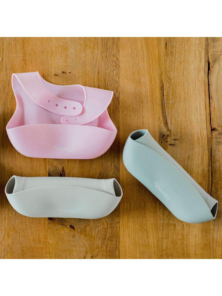 Kindsgut  Silikonlätzchen in Aquamarin günstig kaufen onesize