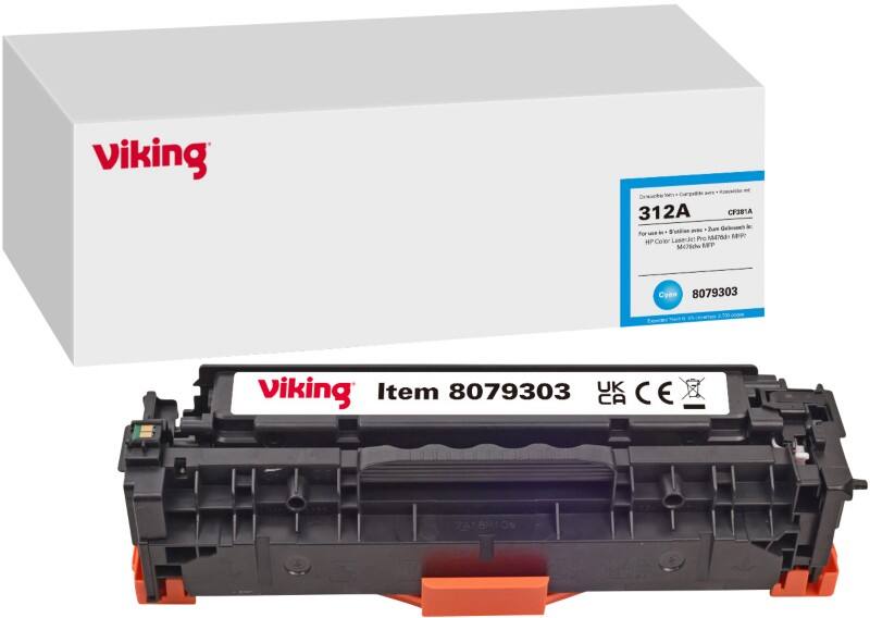 Viking 312A Kompatibel HP Tonerkartusche CF381A Cyan
