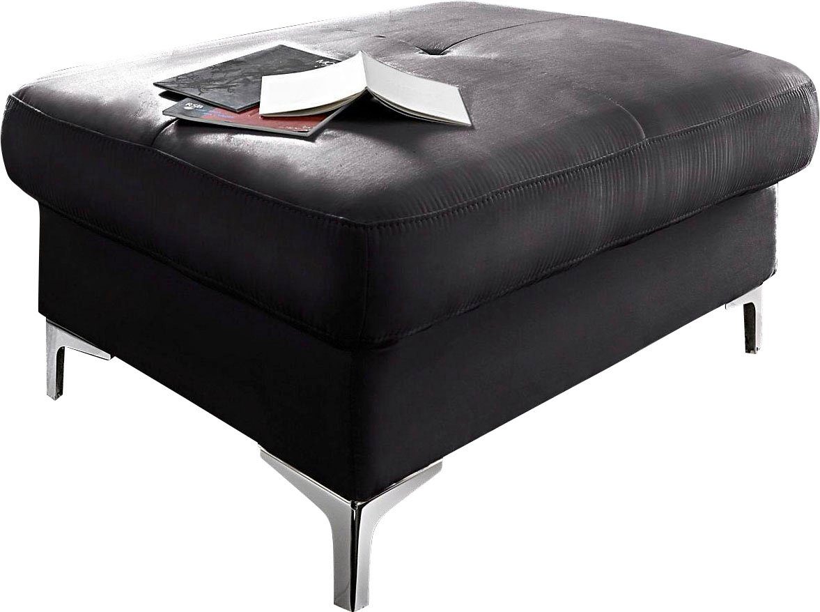 COTTA Polstergarnitur Sammy, (Set, Tiefe der Recamiere 169 cm), Set: bestehend aus Wohnlandschaft und Hocker, wahlweise Bettfunktion