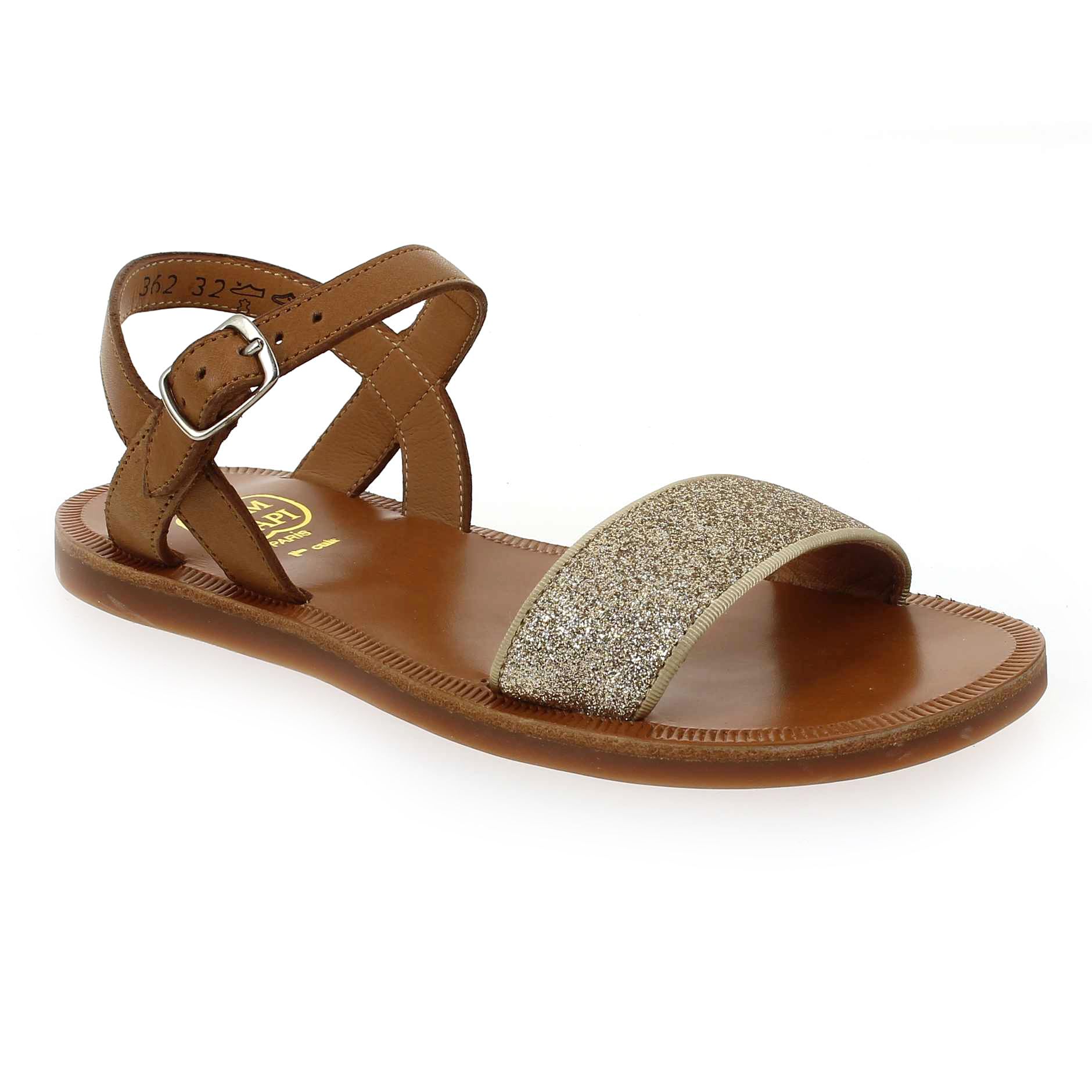 Pom d'api  PLAGETTE BUCKLE TAO - Camel Or