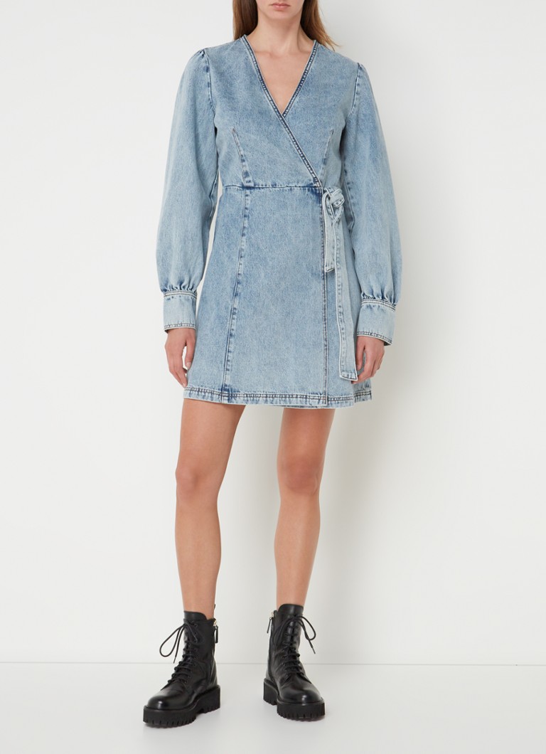 HUGO BOSS Minivestido cruzado de denim Gissi