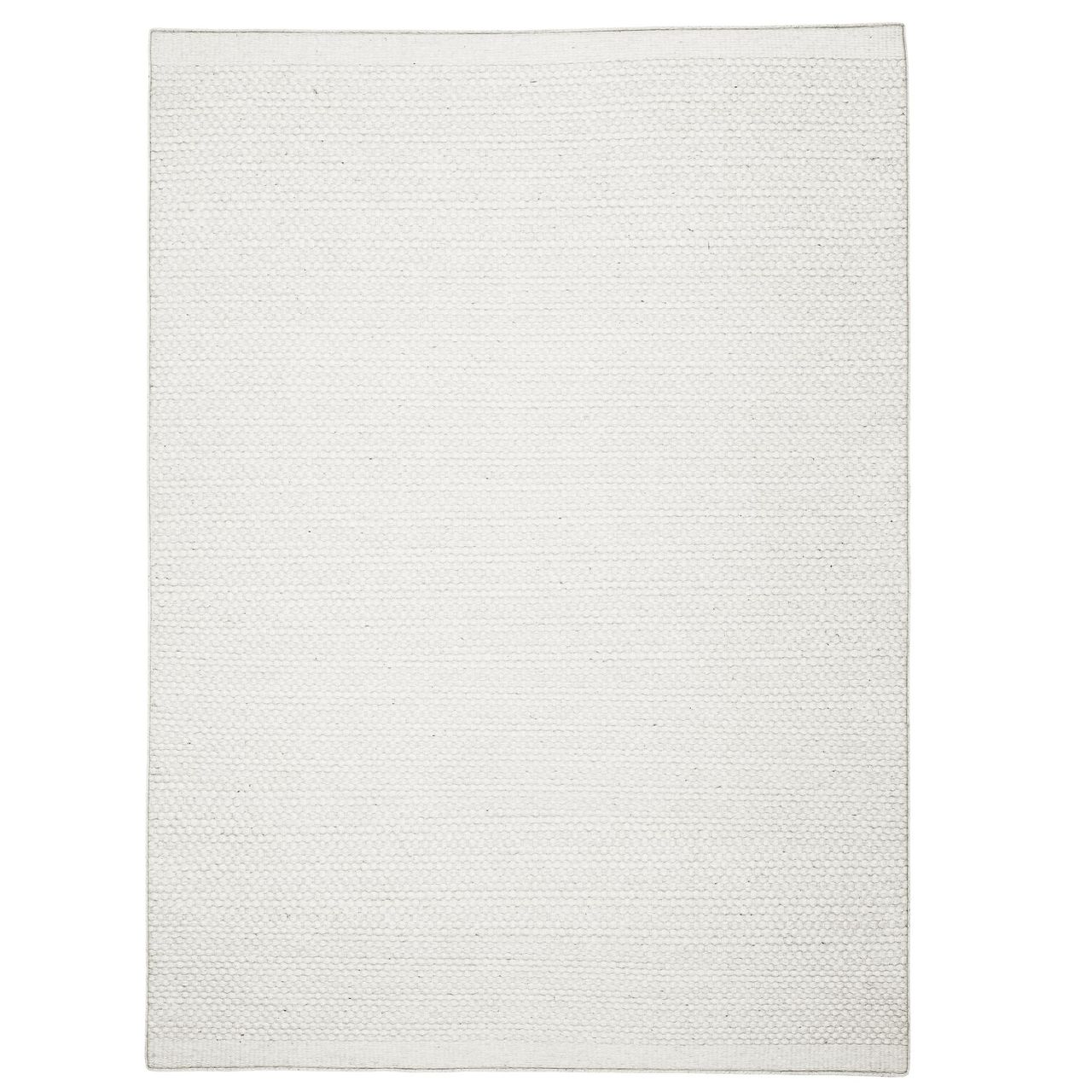 MyFlair Teppich Wooly Hope, 200 cm x 240 cm, Farbe naturweiß, rechteckig, Gesamthöhe 5mm