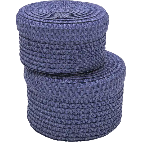 Aufbewahrungskörbe blau, 2er-Set