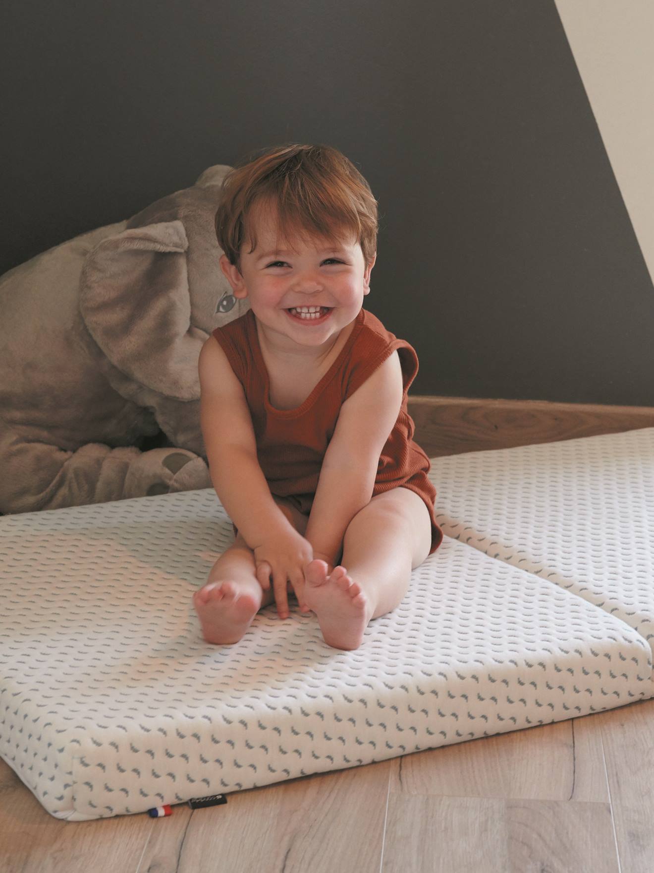 Matelas pliant bébé 60x120 cm CANDIDE Green Ocean Friendly blanc