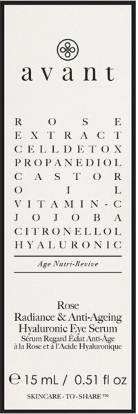 Avant Age Nutri-Revvie Rose Radiance & Anti-ageing Hyaluronic Eye Serum Augenserum