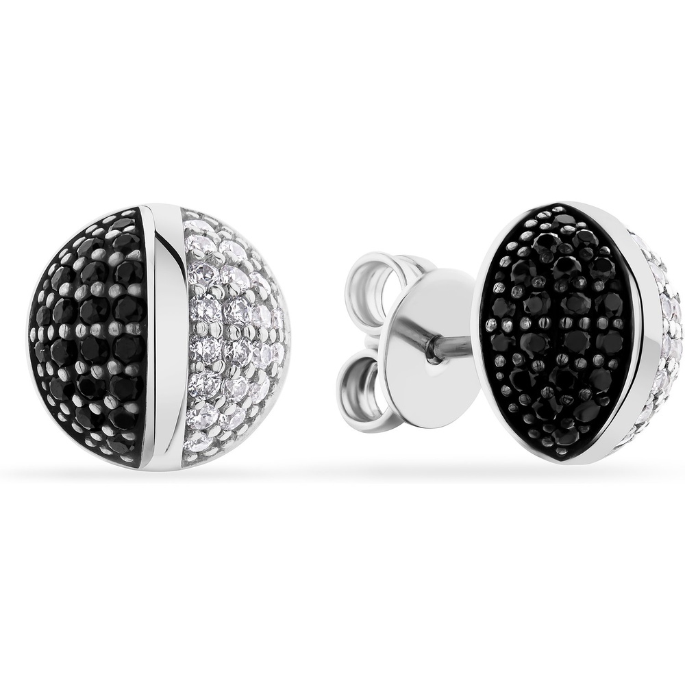 Jette Boucles d'oreilles à fermoir à poussette 925 Argent Boucles d'oreilles