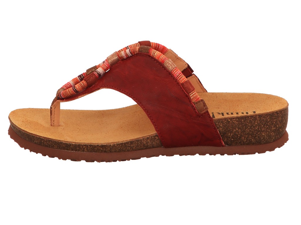 THINK Klassische Sandalen bunt D.Pantoletten Damen CHERRY/KOMBI