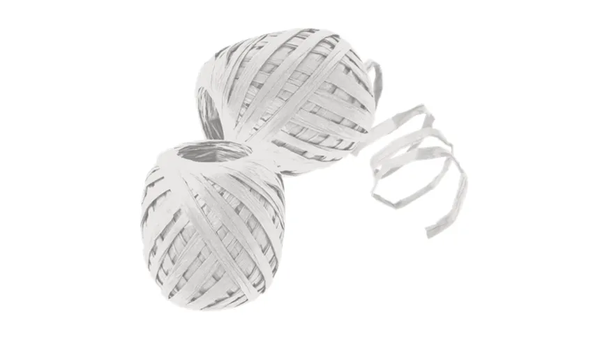 TRUBA GoGreen Raffia-Knäuel weiss 30 m