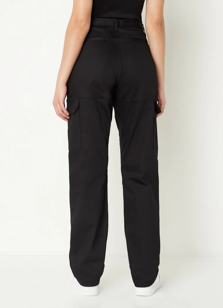 Daily Paper Ecorgo pantaloni cargo a vita alta e gamba dritta con logo