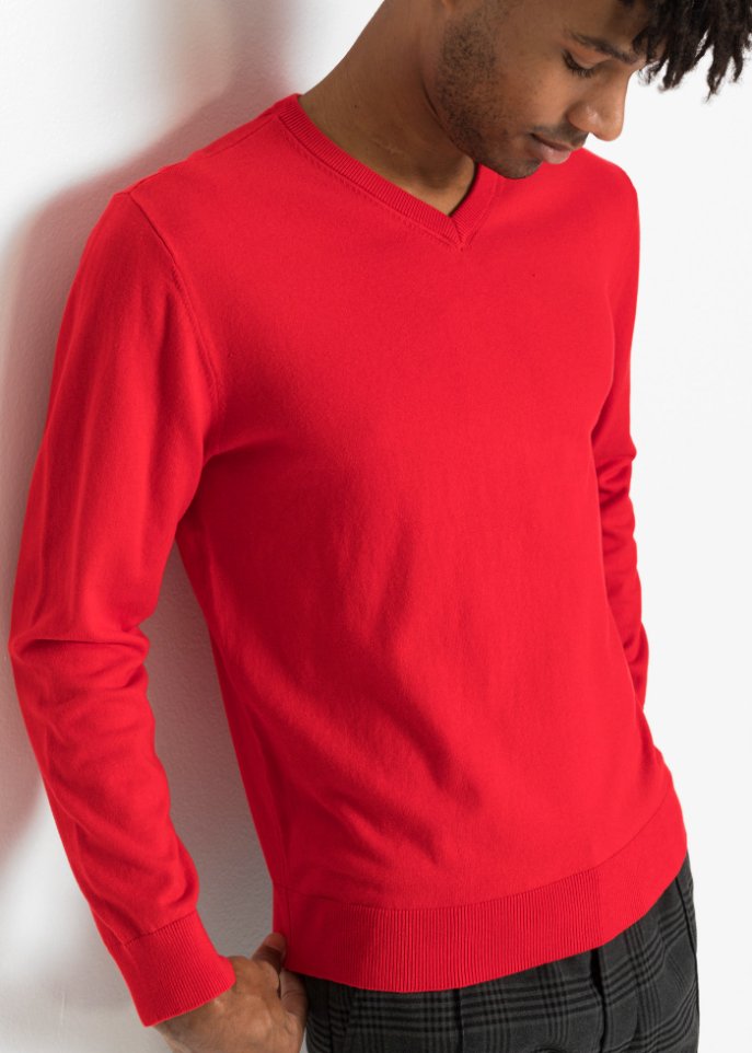 Pullover mit V-Ausschnitt