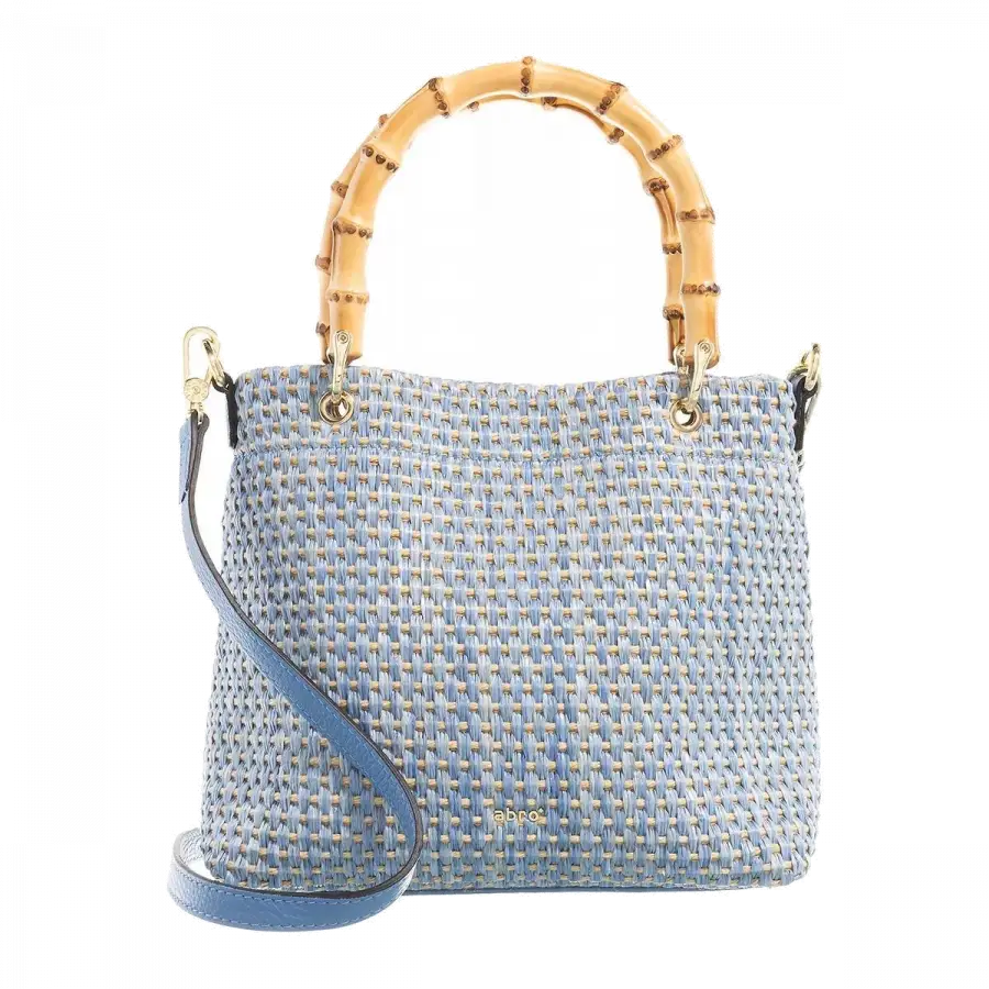 Abro - Abro Handle Bags Bambus Blue - blau