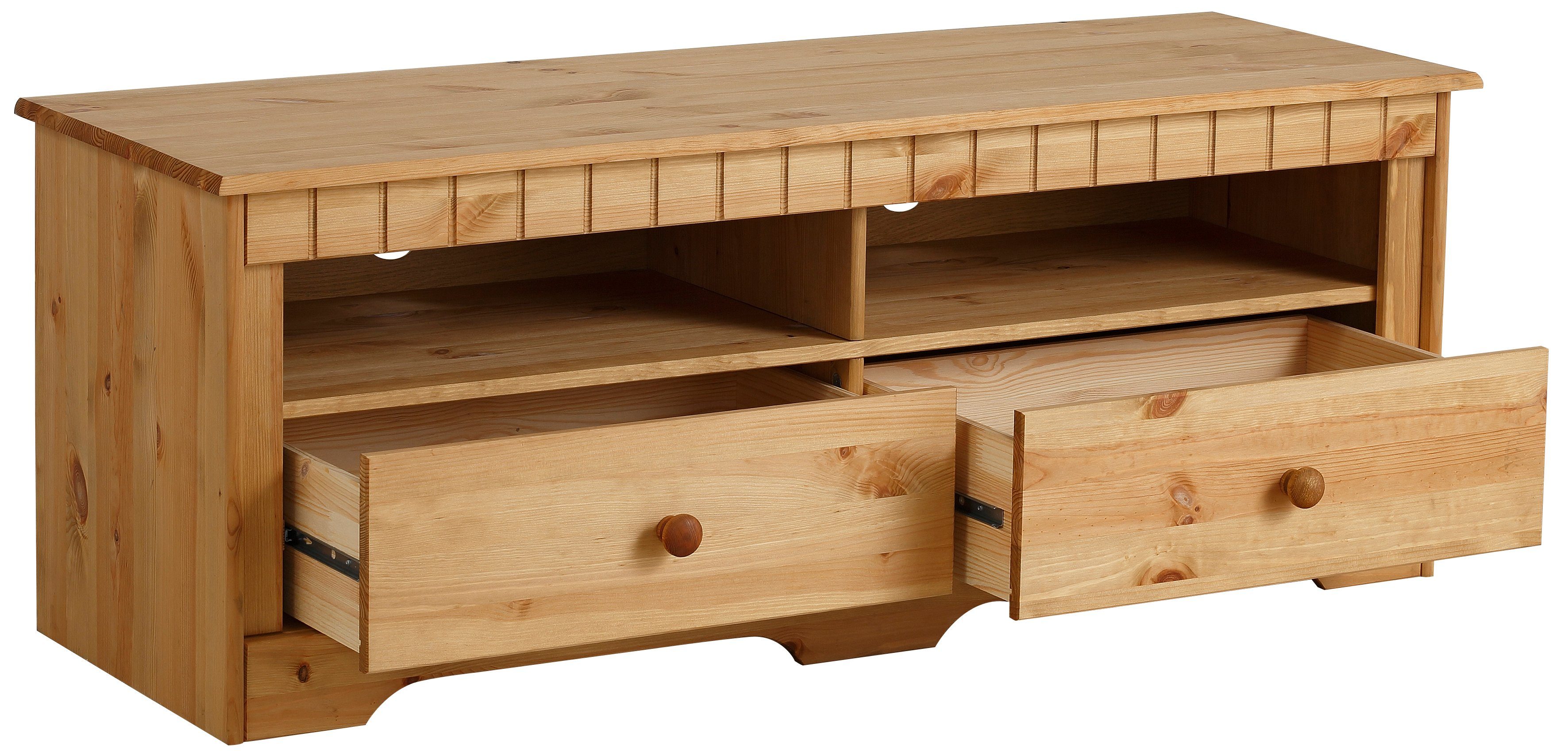 Home affaire Lowboard Pöhl, 120 cm breit, aus massiver Kiefer
