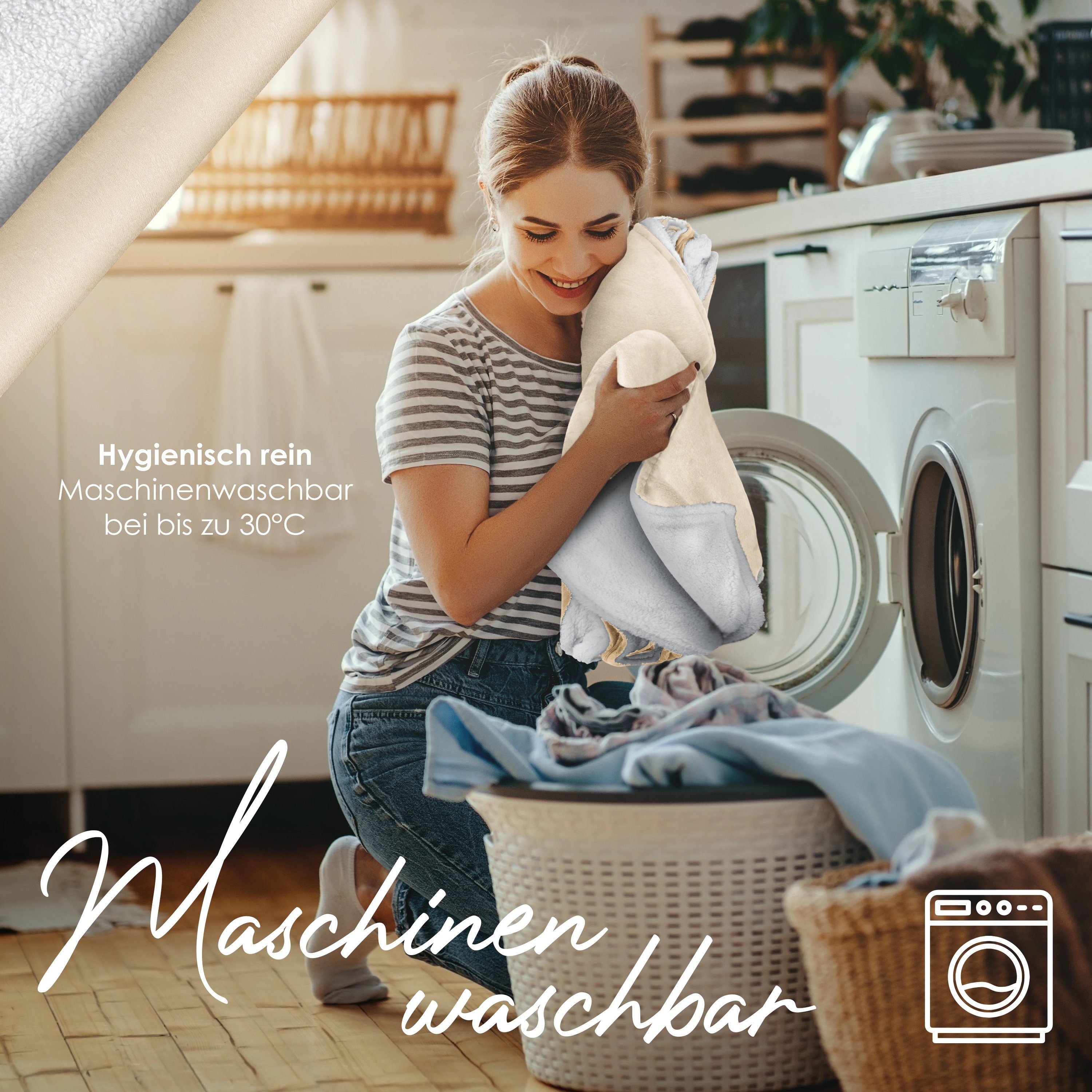 Wohndecke, KESSER, Kuscheldecke Flauschige Sherpa Extra Weich & Warm Wohndecke Flanell