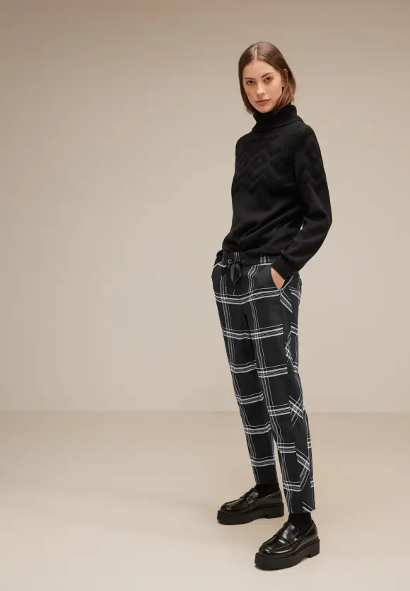 Street One Loose Fit Karohose