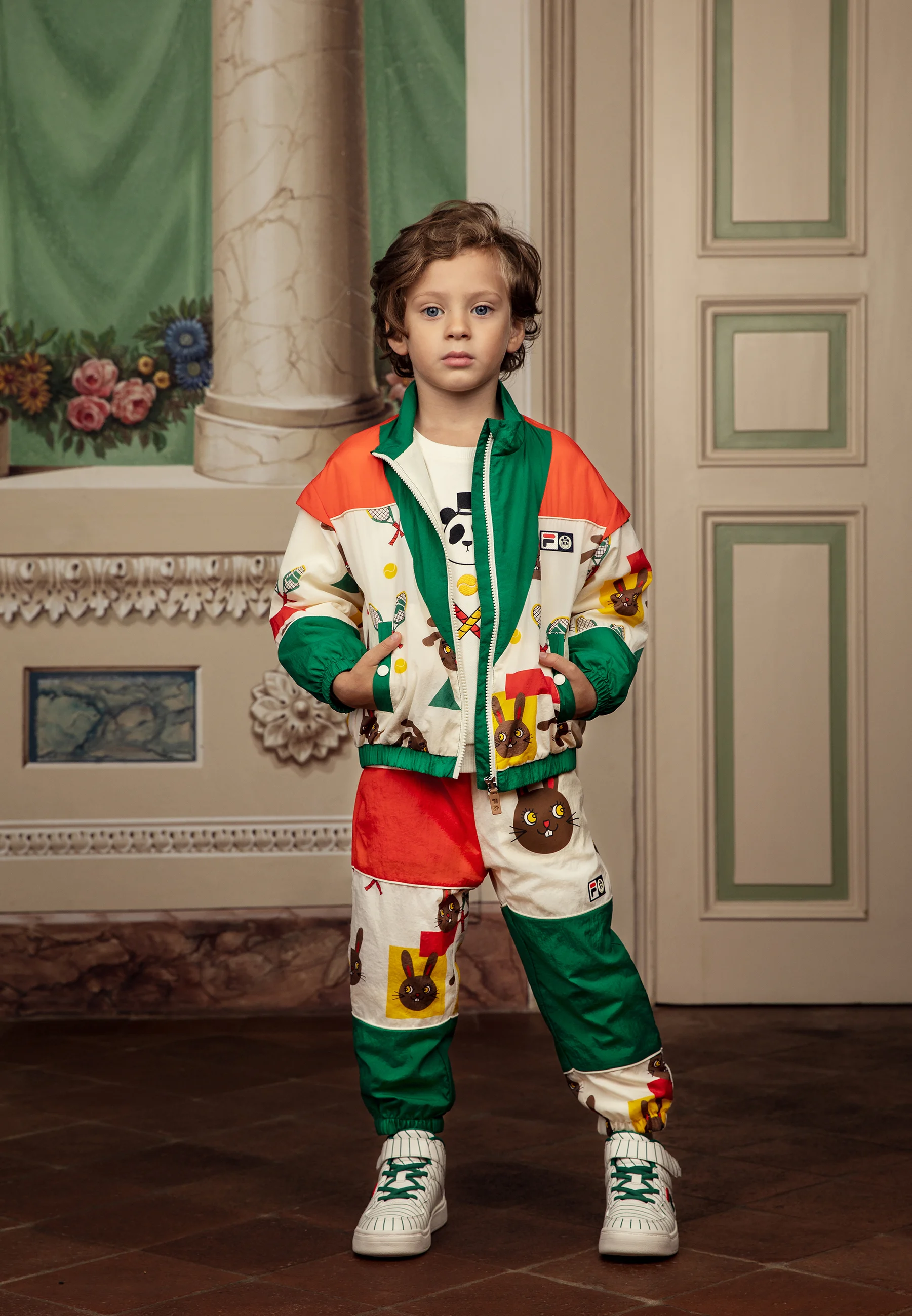 Mini Rodini FILA PANELLED TRACK PANTS RABBIT UNISEX - Pantalones deportivos