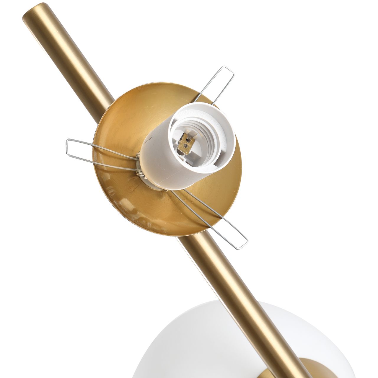 HOMCOM Stehlampe Stehleuchte Standleuchte 2-teiliger Glas-Lampenschirm StahlGlas