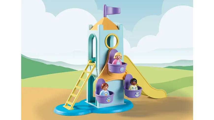 PLAYMOBIL 71326 1.2.3 Erlebnisturm mit Eisstand