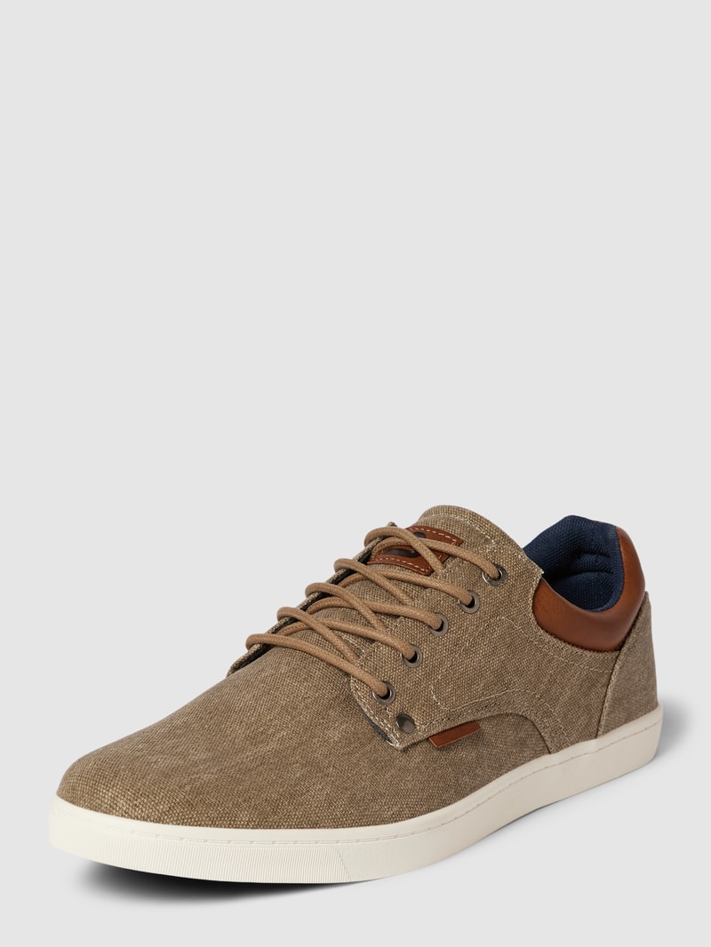 Sneaker mit Schnürverschluss in beige
