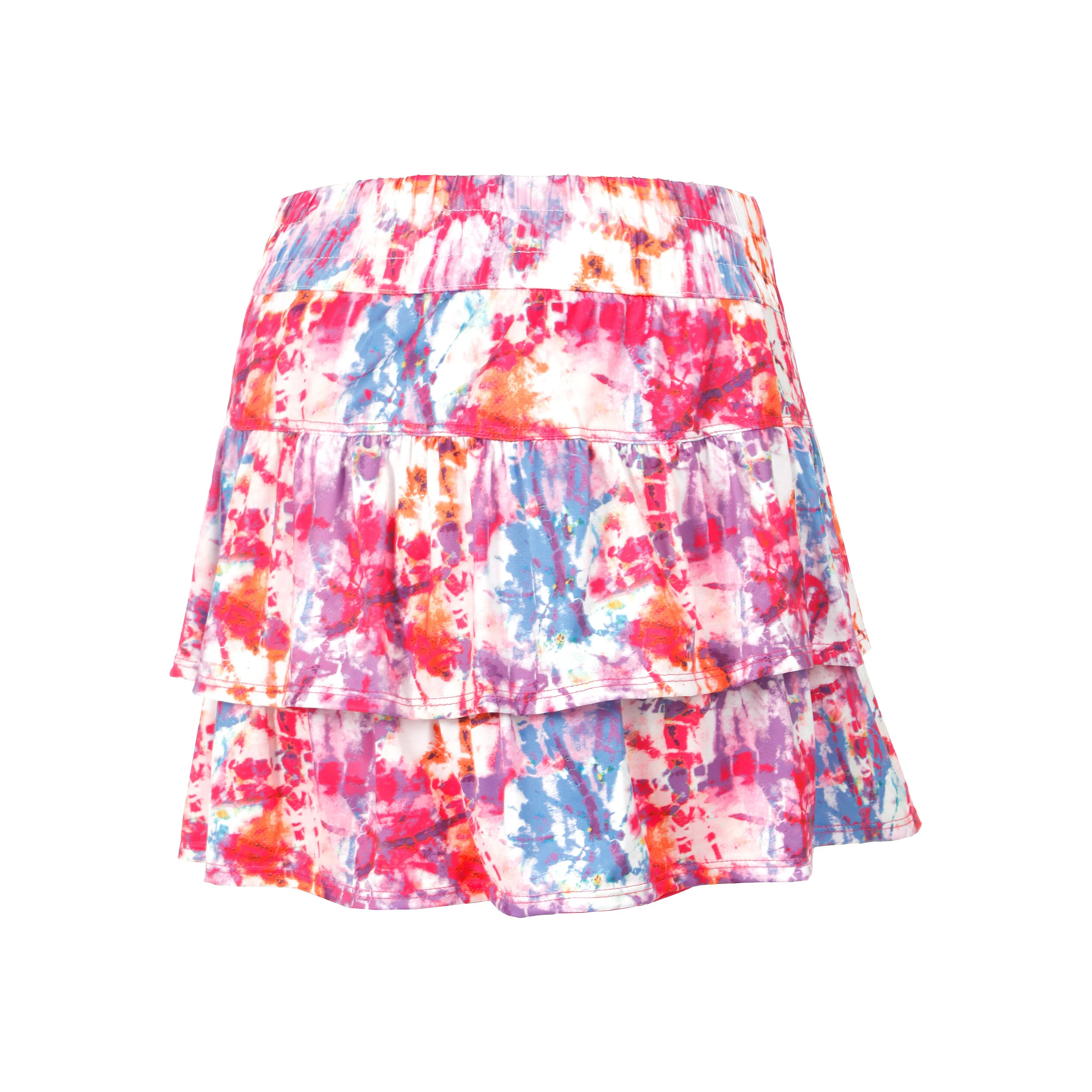 Long Électrique Smocked Skirt Rock Damen - Mehrfarbig