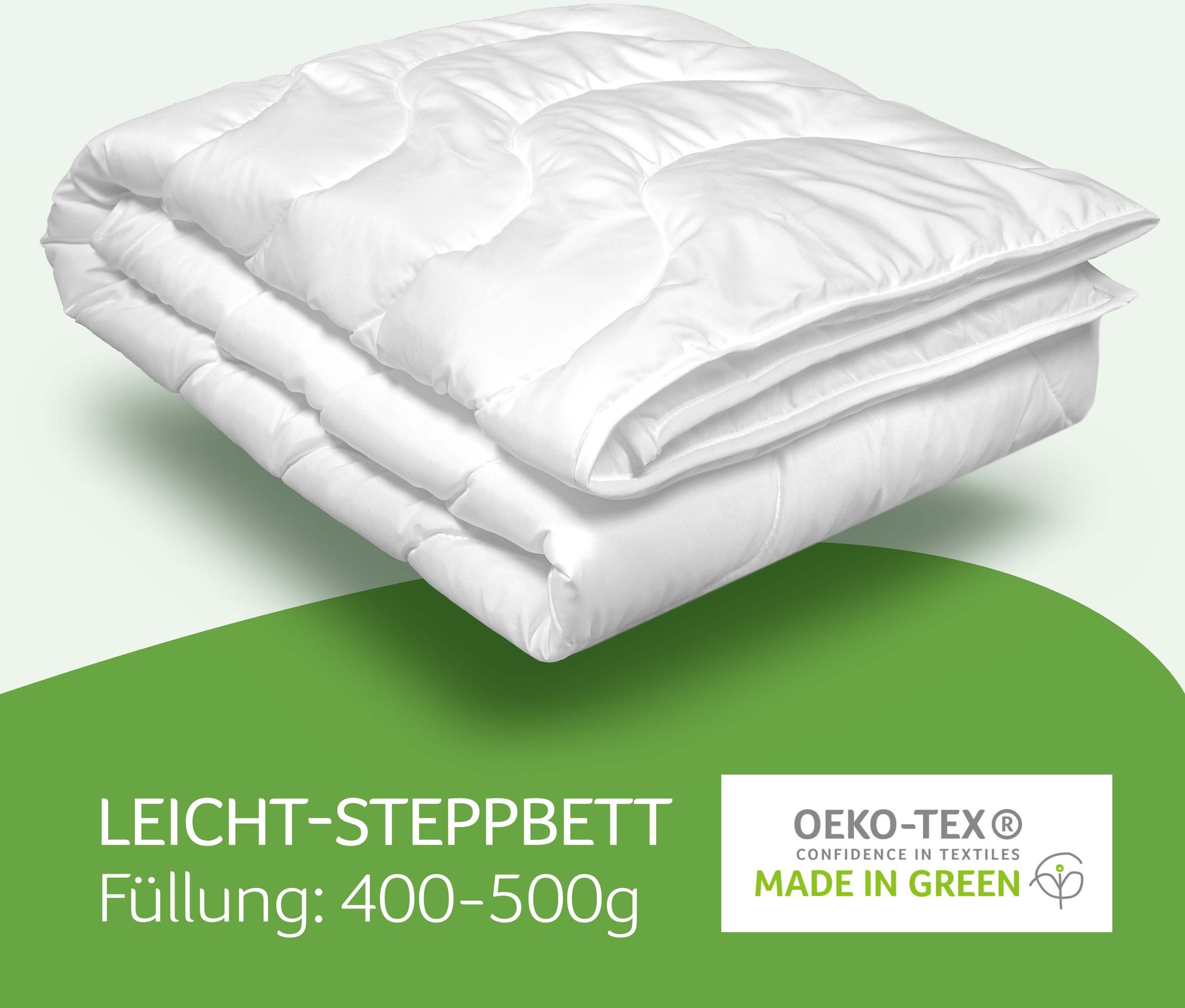 Microfaserbettdecke, Julia, John Cotton, Füllung: Microfaser, Bezug: 100% Polyester, Made in Green, flauschig, 135x200, 155x220, Sommer, Winter