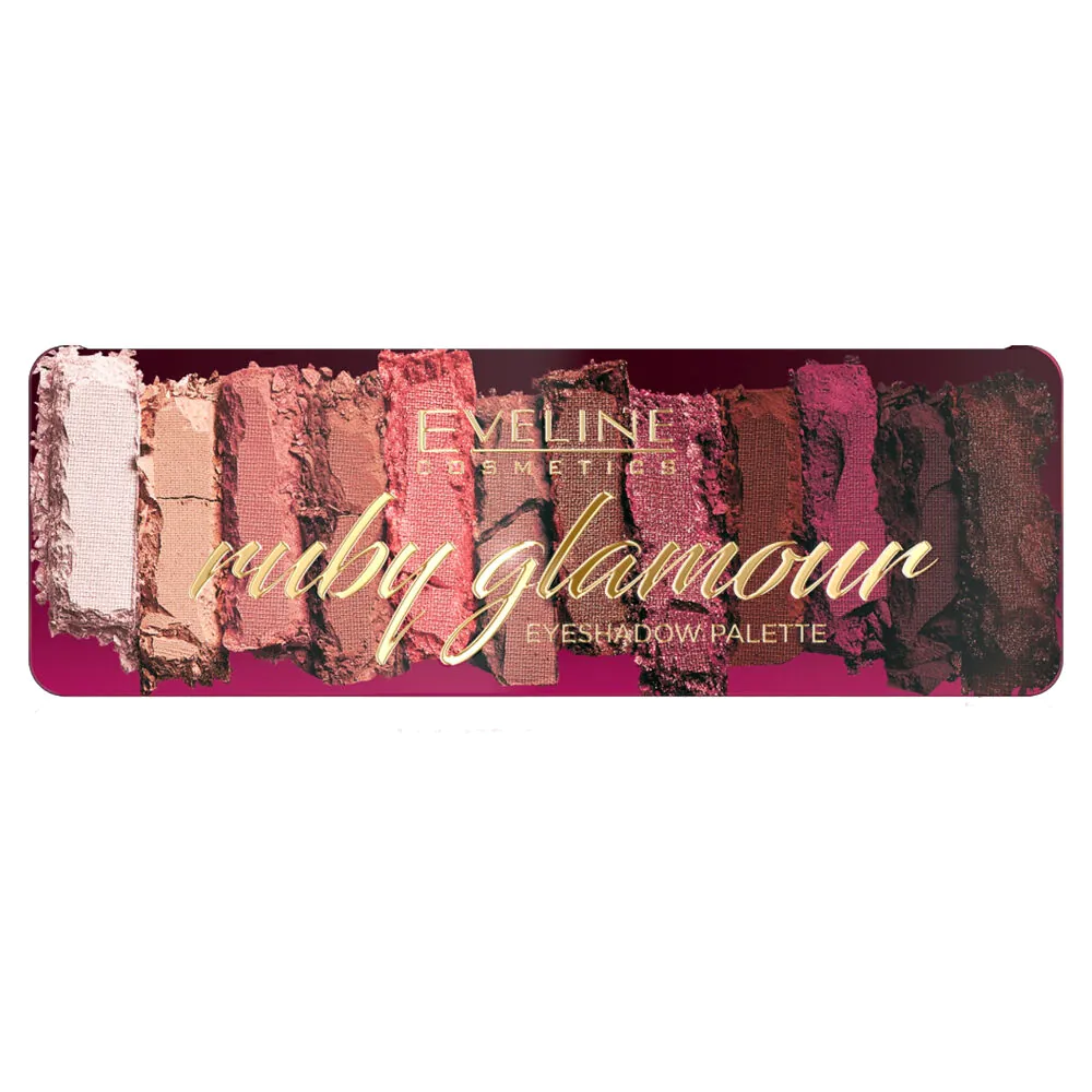 Eveline Ruby Glamour paleta sjenila za oči