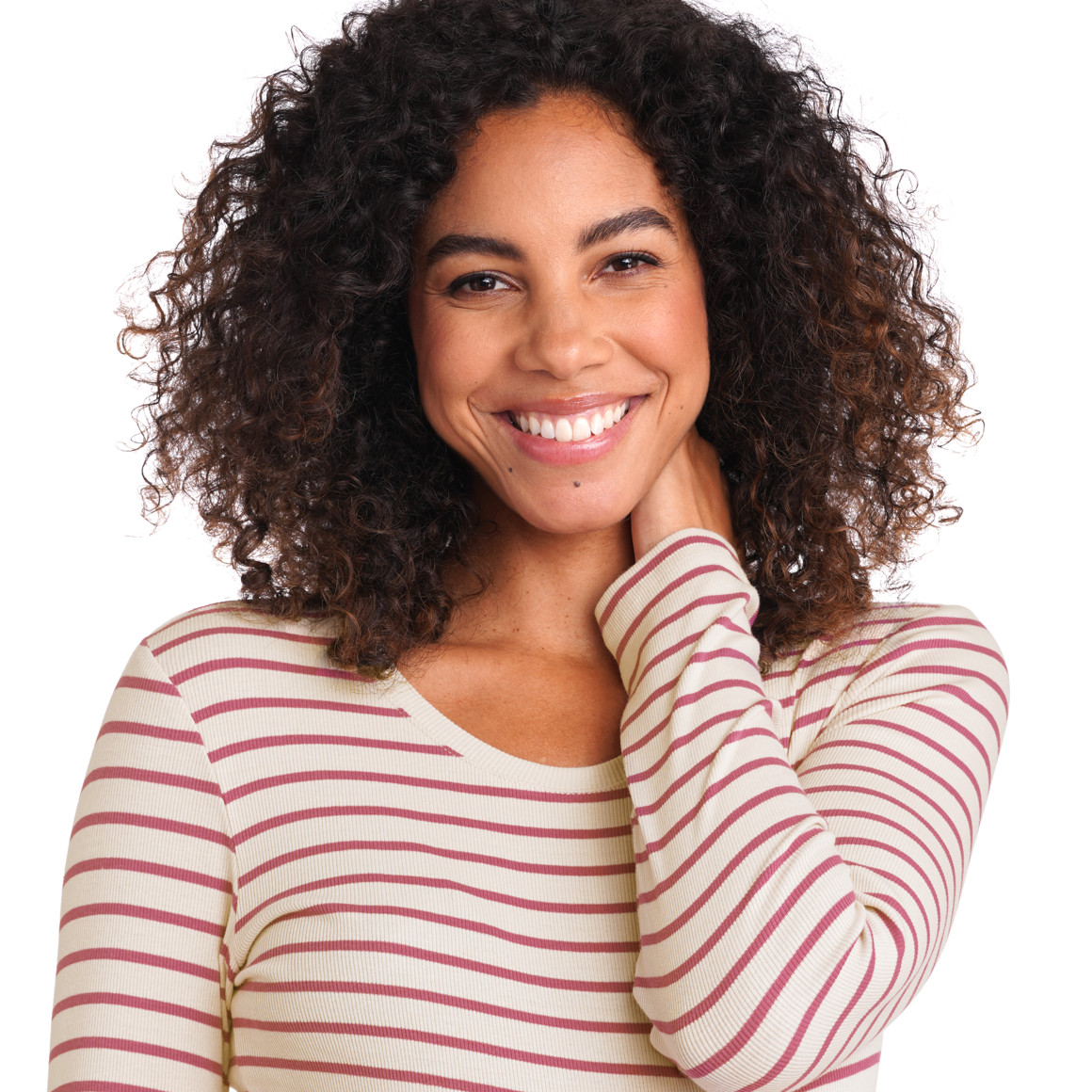 Damen Umstands-Langarmshirt in Ripp-Qualität