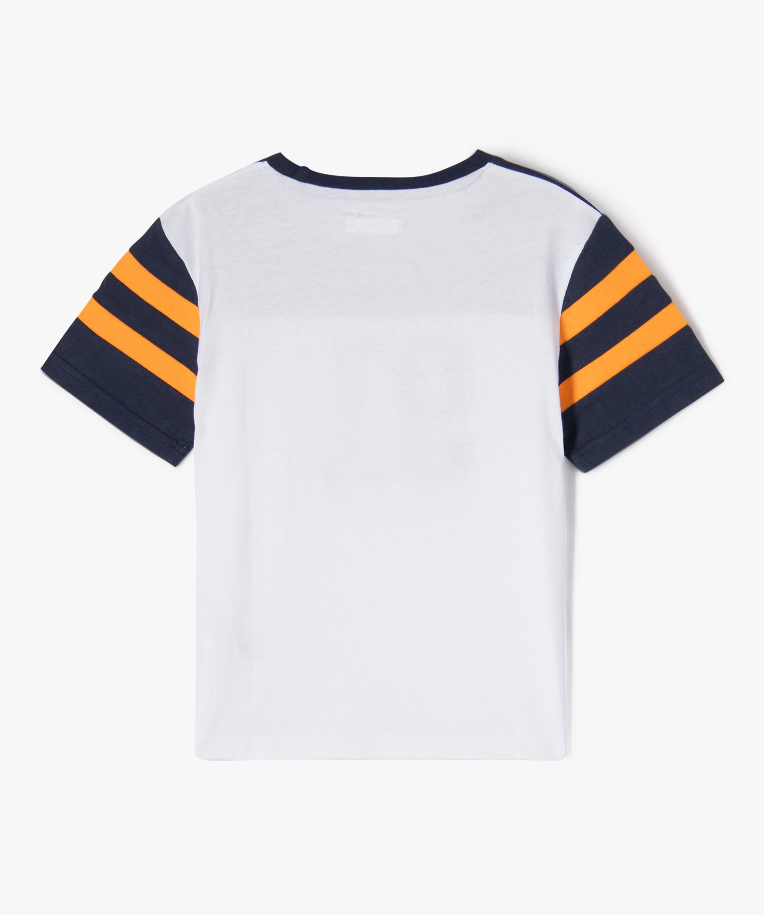 Tee-shirt à manches courtes avec motif en relief Garçon blanc | GEMO