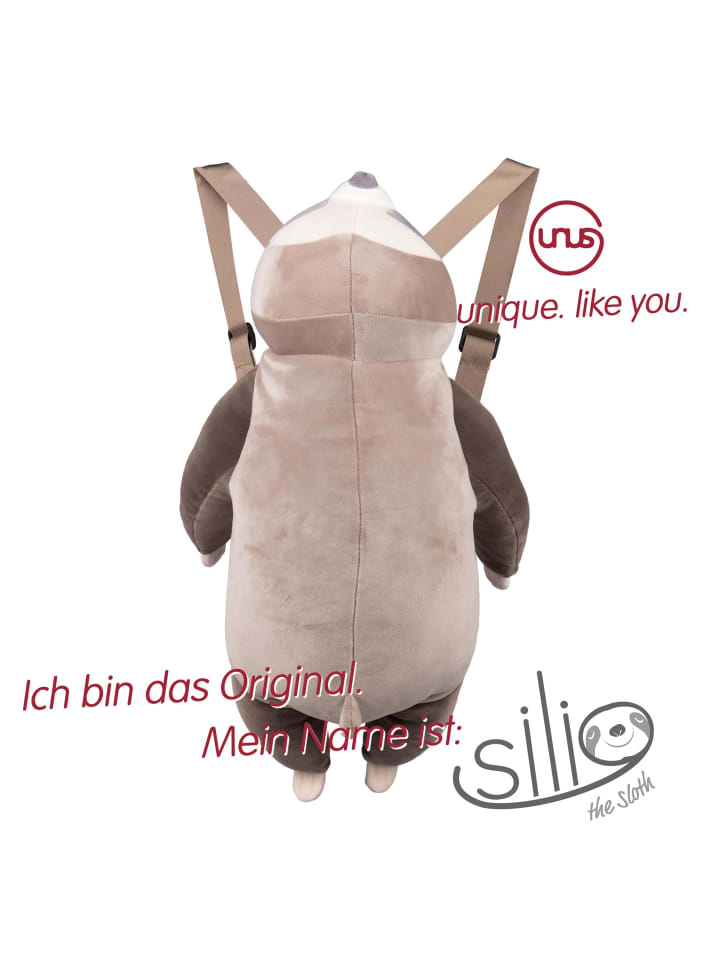 UNUS Kuscheltier Kinderrucksack Faultier in Grau günstig kaufen onesize