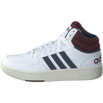 adidas Hoops 3.0 Mid Sneaker in weiß