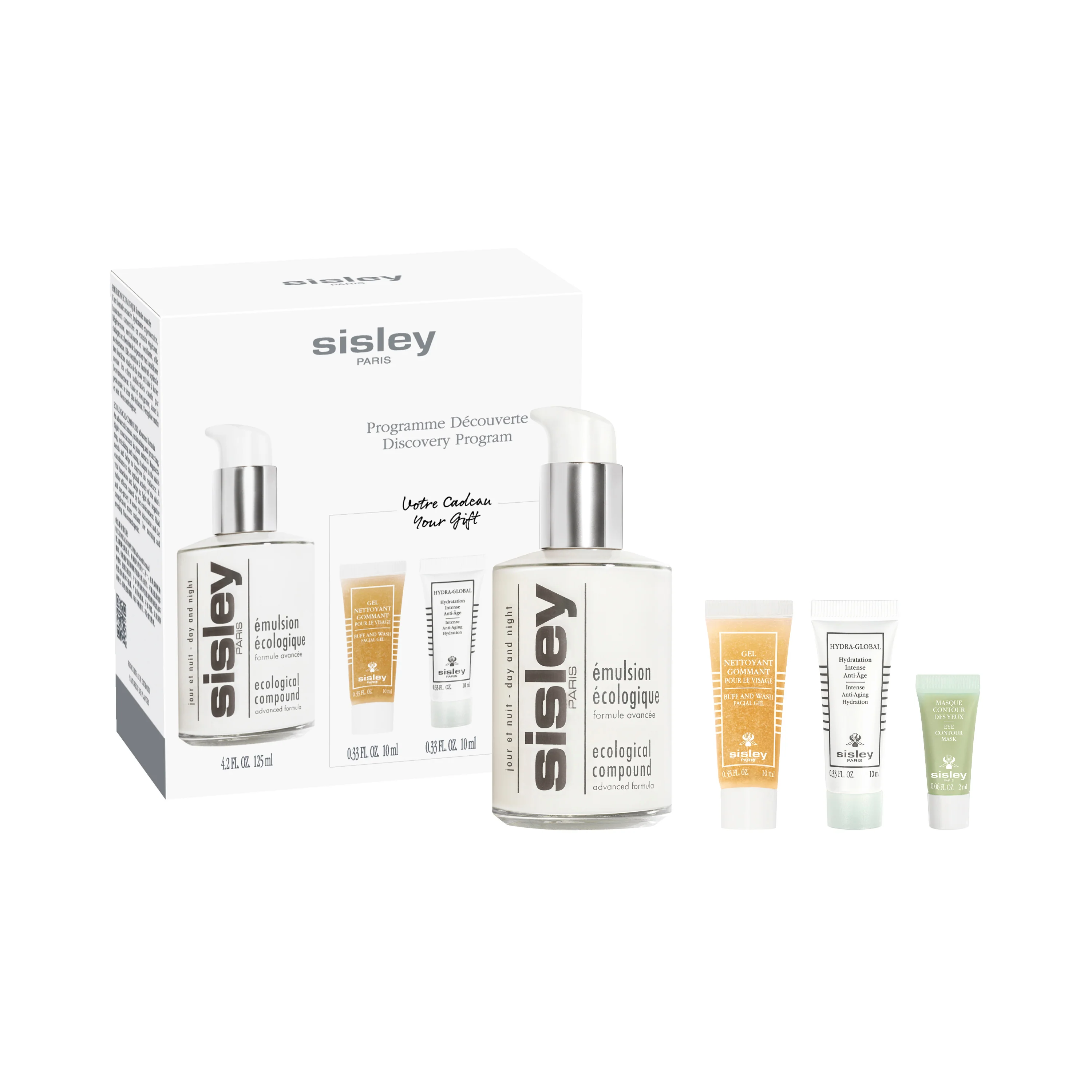 Gesichtsemulsion Ecologique Formulas Avancée Program Découverte - Treatment Box Global, 24-Stunden-Gesichtsbehandlung mit globaler Wirkung, 24-Stunden-Feuchtigkeits-Gesichtsbehandlung