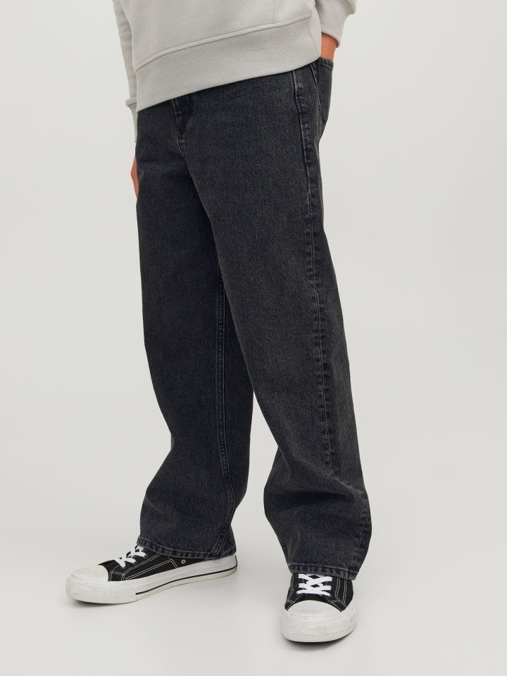 JACK & JONES Junior Jeans Baggy Fit JJIALEX JJORIGINAL MF 823 JNR in black denim günstig kaufen