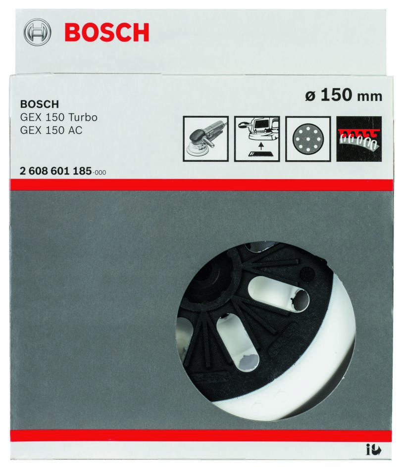 Bosch kék tartozékok 2608601185 Puha csiszolótalp 150 mm GEX125-150AVE/GEX150Turbo