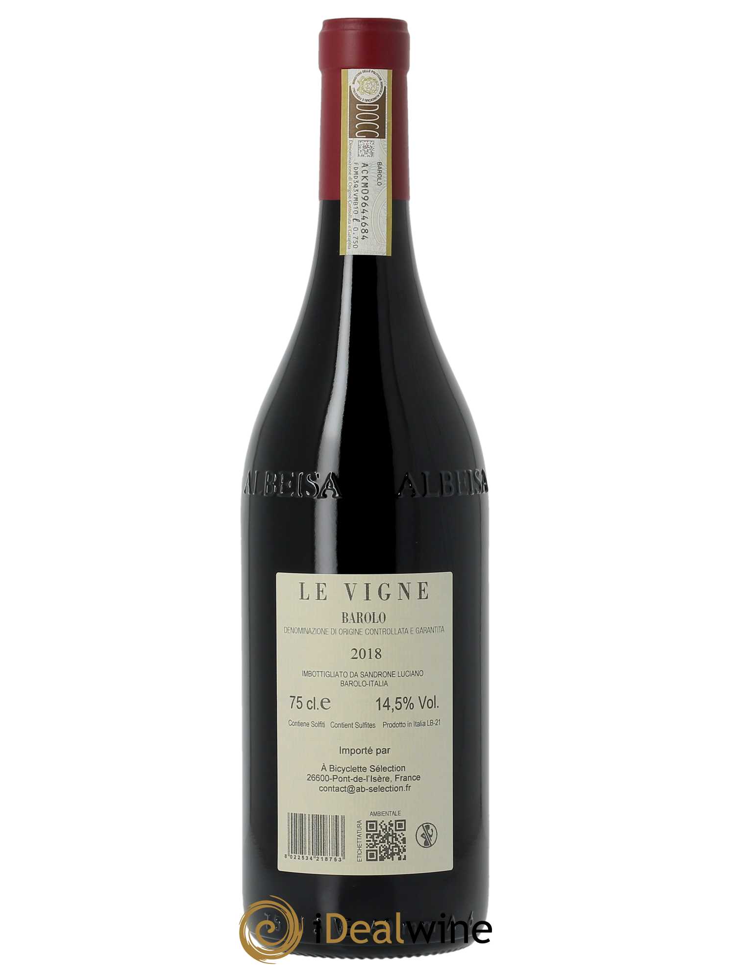Barolo DOCG Le Vigne Luciano Sandrone  2018 - Lot de 1 Bouteille
