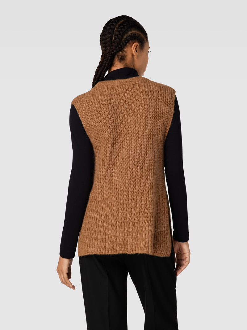 Pullunder mit Label-Detail Modell 'Style.Elisa' in cognac