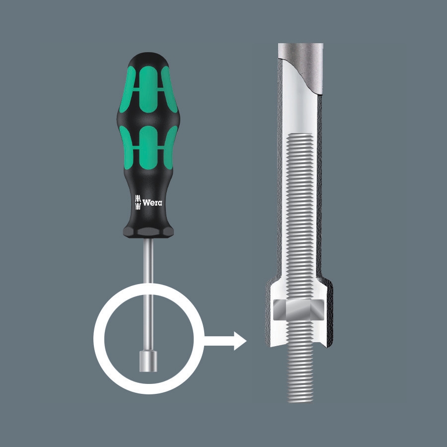 Wera 05029461001 395 hylsyruuvimeisseli ontto varsi, 5,5 x 90 mm