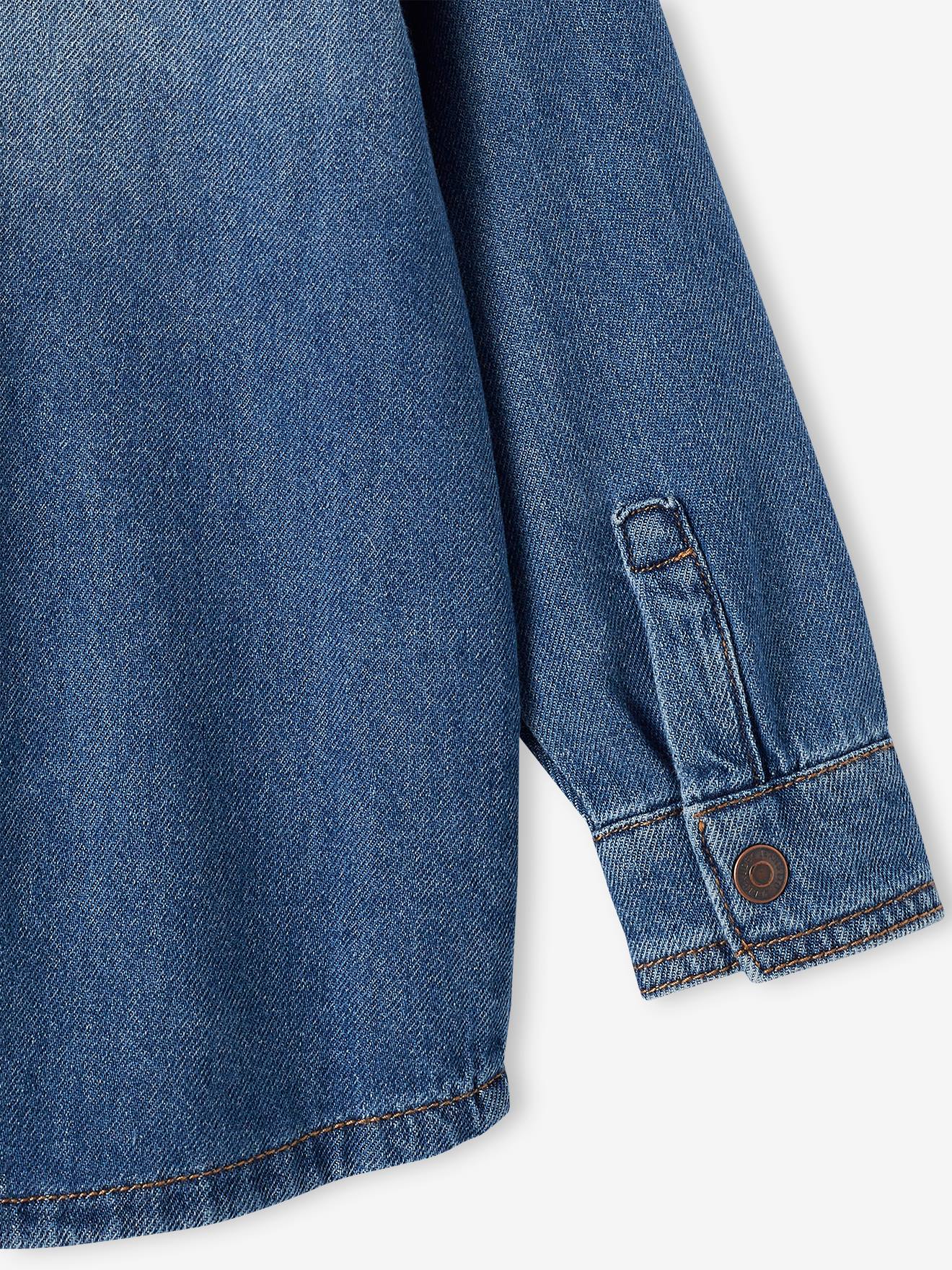Chemise en jean garçon stone